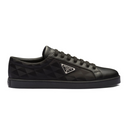 Triangle-Logo Lace-Up Sneakers