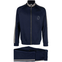 Crest-Motif Side-Stripe Tracksuit