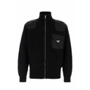 Zip-Up Ribbed Knit Cardigan