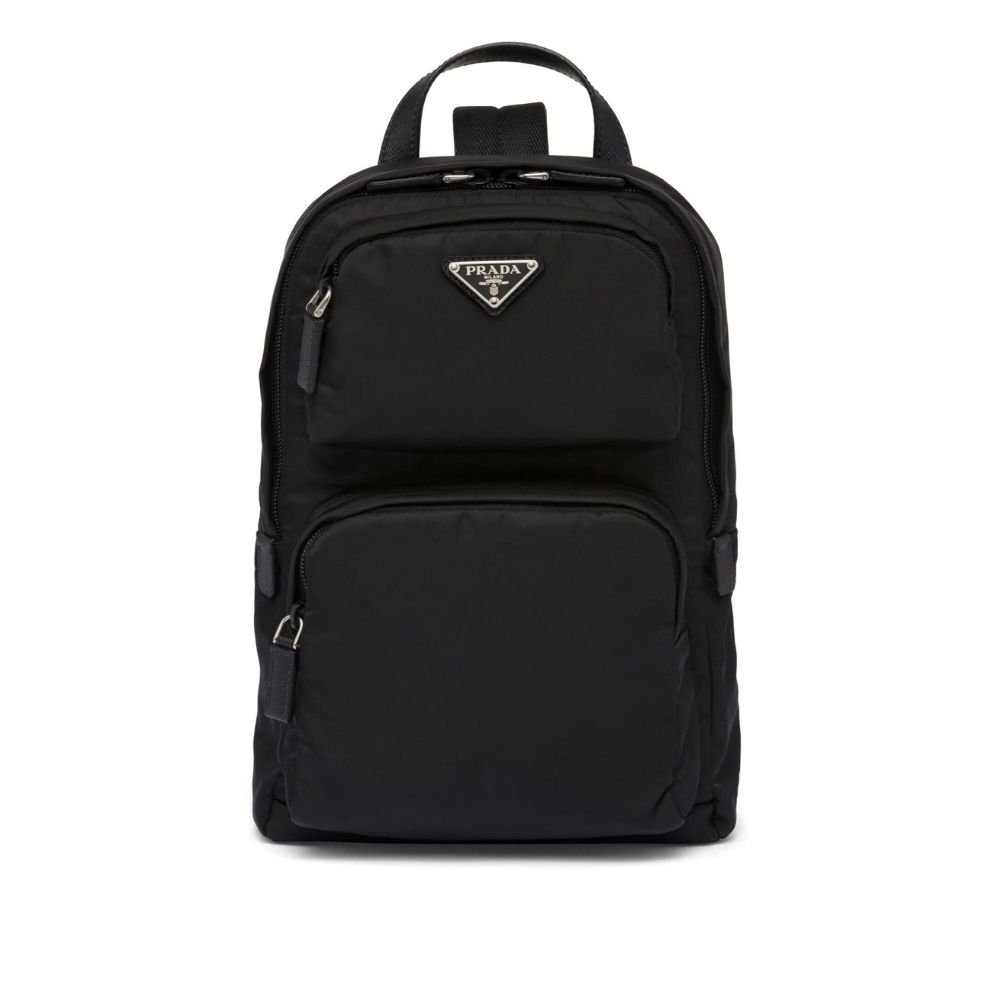 Prada Enamel Triangle-Logo Backpack - NWT Prada enamel triangle logo small backpack - women - Nylon  main image 2