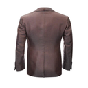 Brown Bronze Silk Smoking Jacket