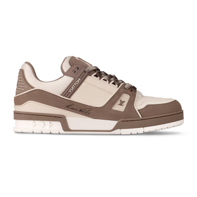 LV Trainer Sneaker - Taupe Brown Nubuck & Leather Blend