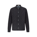 Oblique Flocked Overshirt