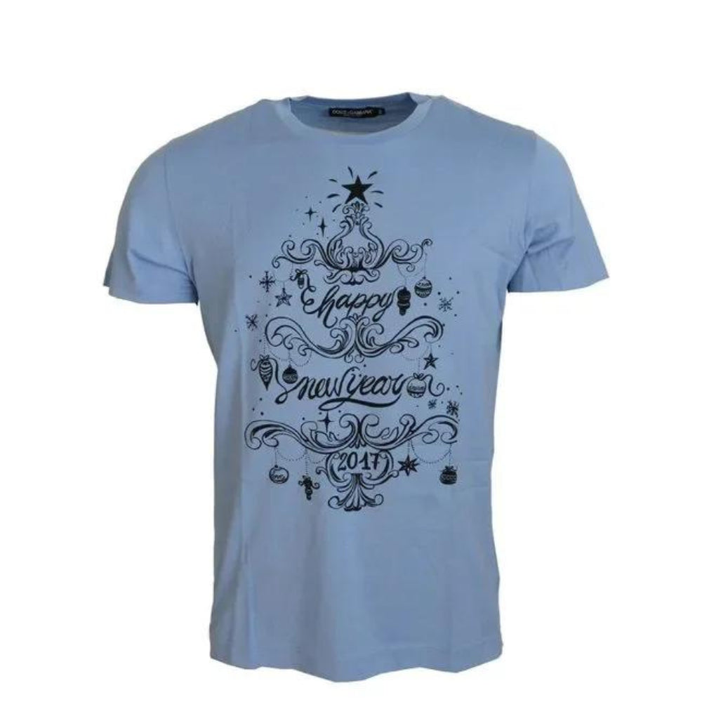 Dolce & Gabbana Light Blue T-Shirt - Stylish New Year Look