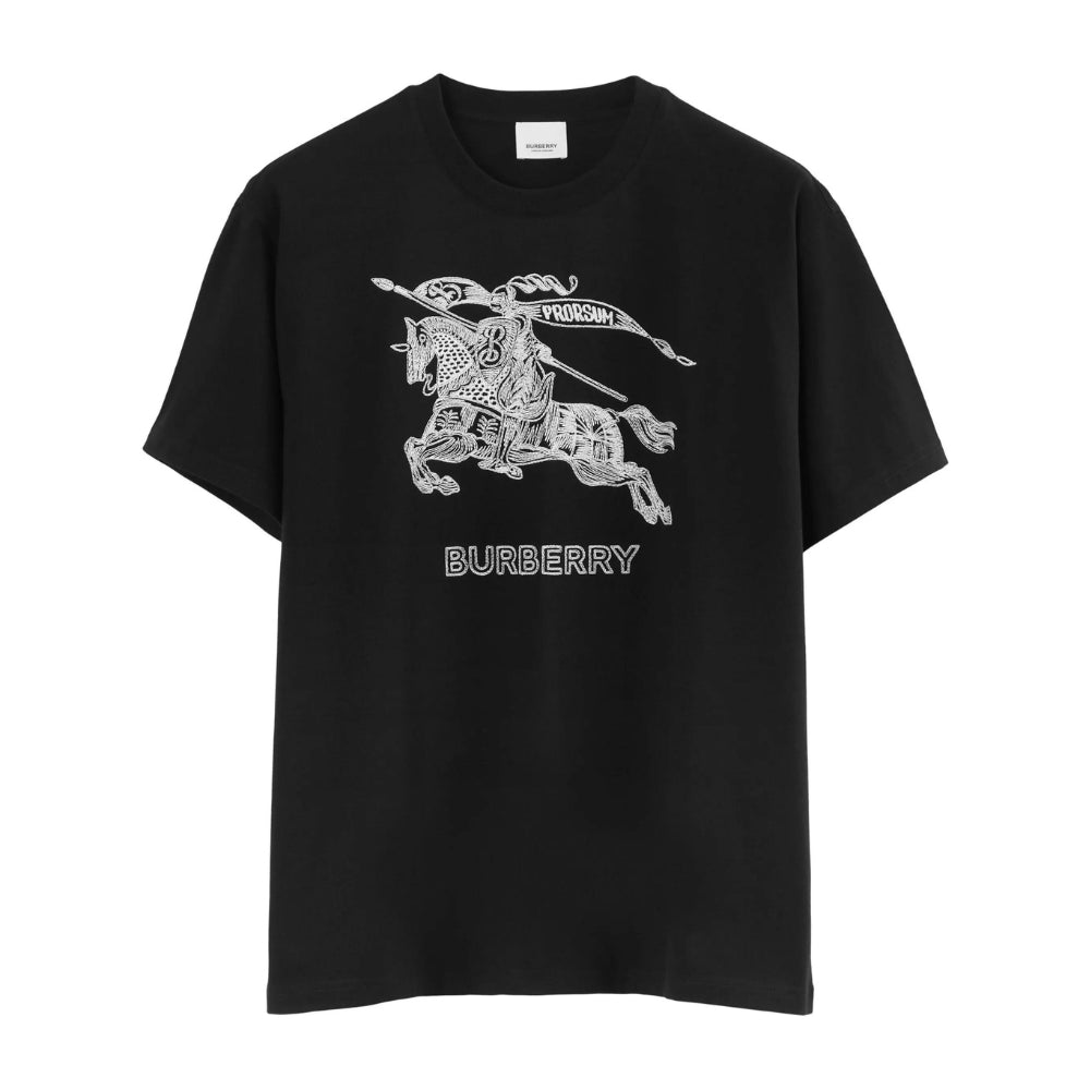 Burberry Logo-Print Cotton T-Shirt - Iconic Style