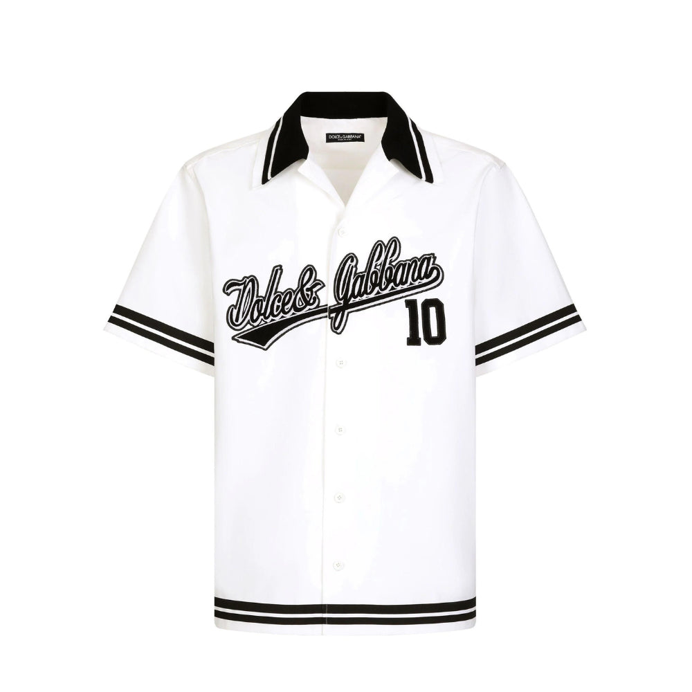 Dolce & Gabbana Logo-Patch Shirt - Modern Baseball Style