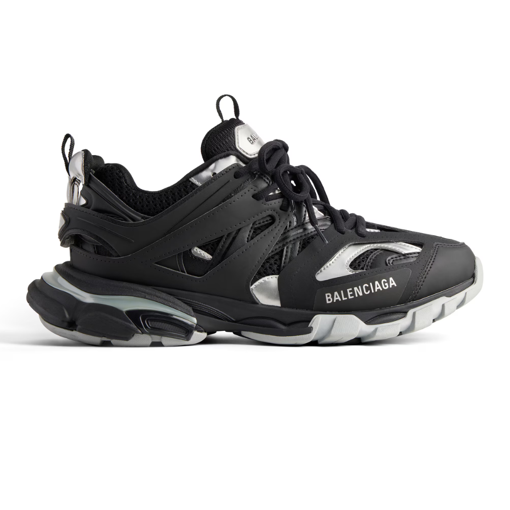 Track Sneaker - Black/Silver