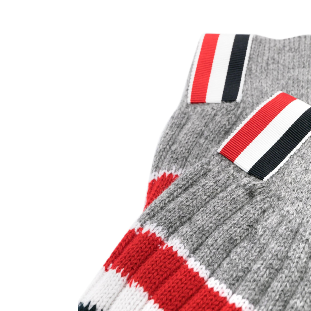 Chunky Rib Stripe-Print Socks