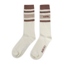 Logo-Embroidered Striped Crew Socks