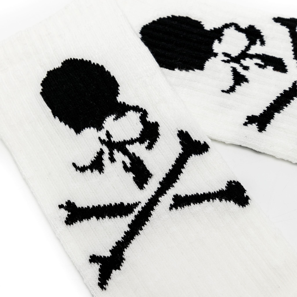 Logo-Jacquard Ribbed-Knit Socks