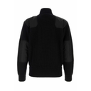 Zip-Up Ribbed Knit Cardigan