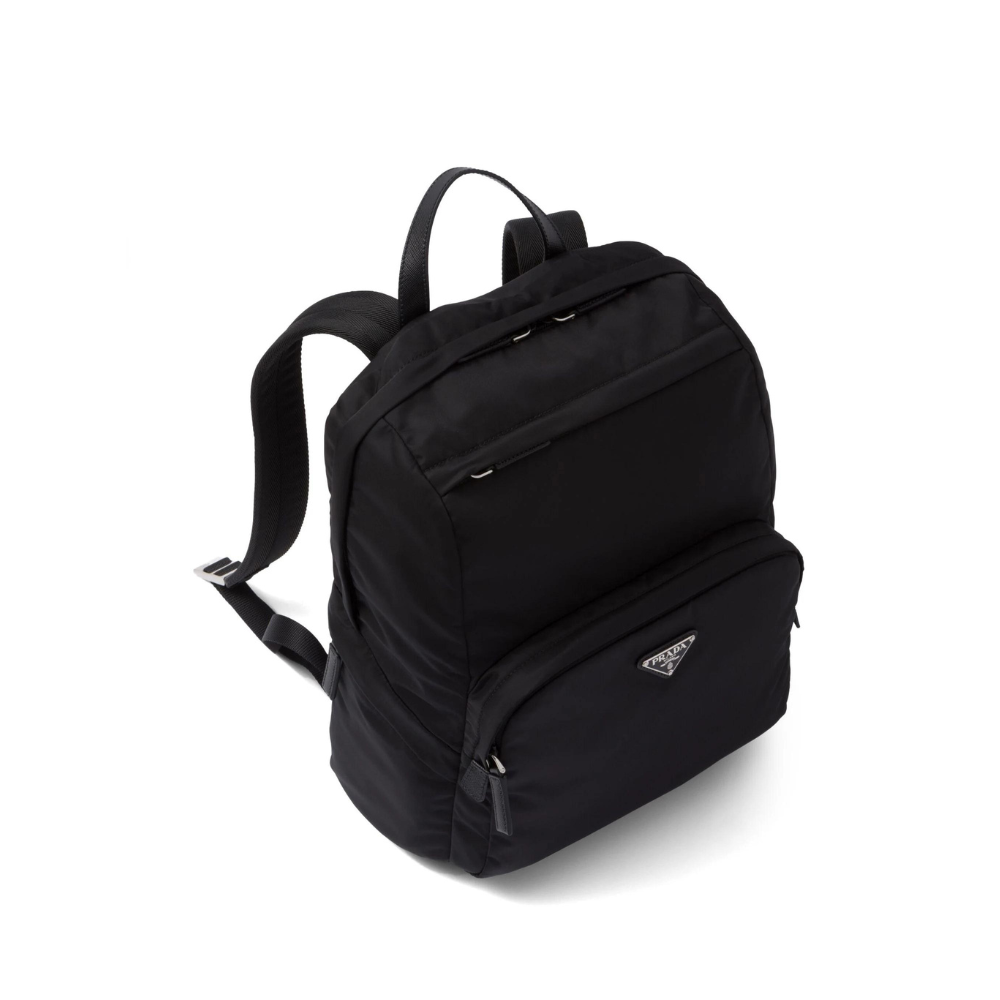 PDA Triangle-Logo Zipped Backpack - Sleek & Stylish