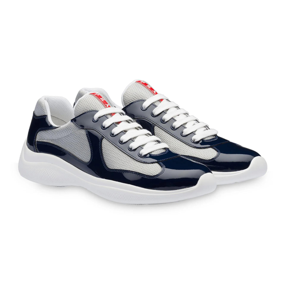 America's Cup Low-Tops - Futuristic Royal Blue Sneakers