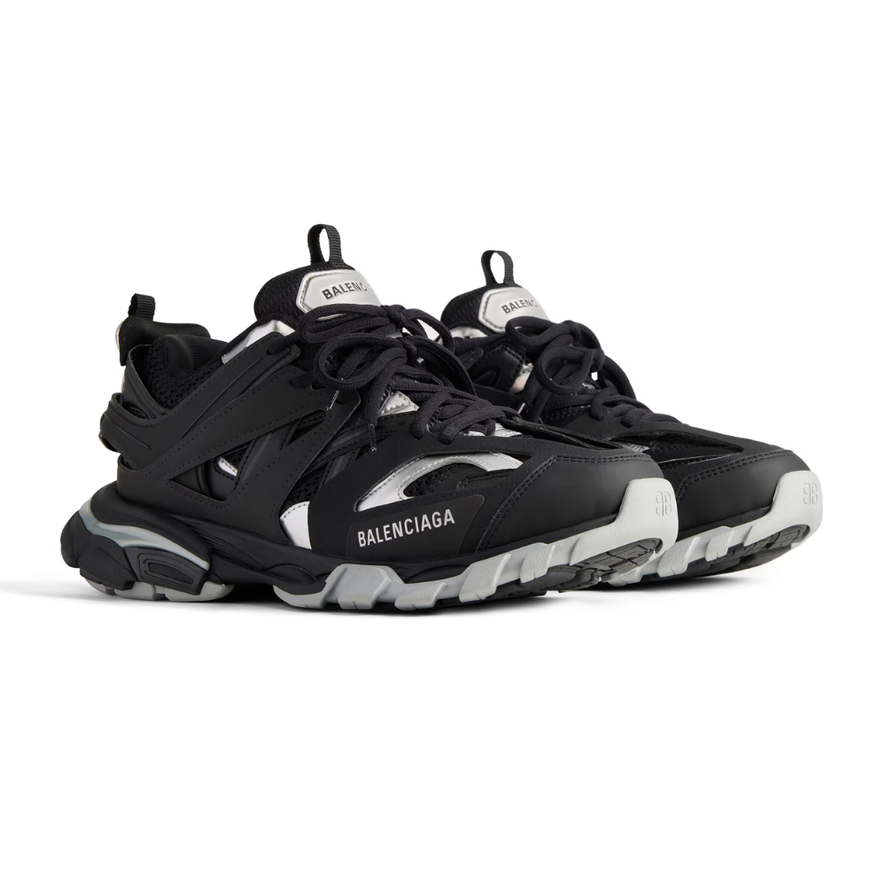 Track Sneaker - Black/Silver