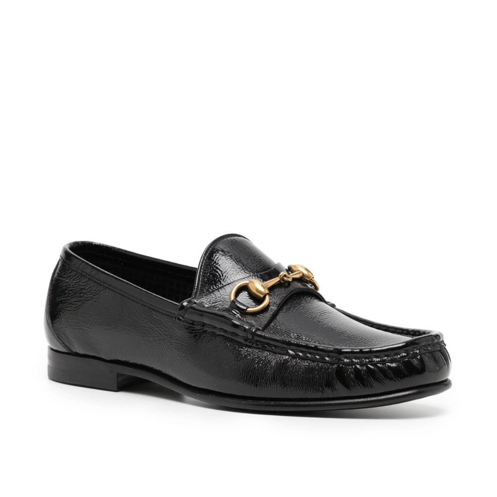 Horsebit Detail Leather Loafers