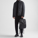 Backpack with Saffiano Leather Details