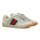 GG-Pattern Web Stripe Lace-Up Sneakers
