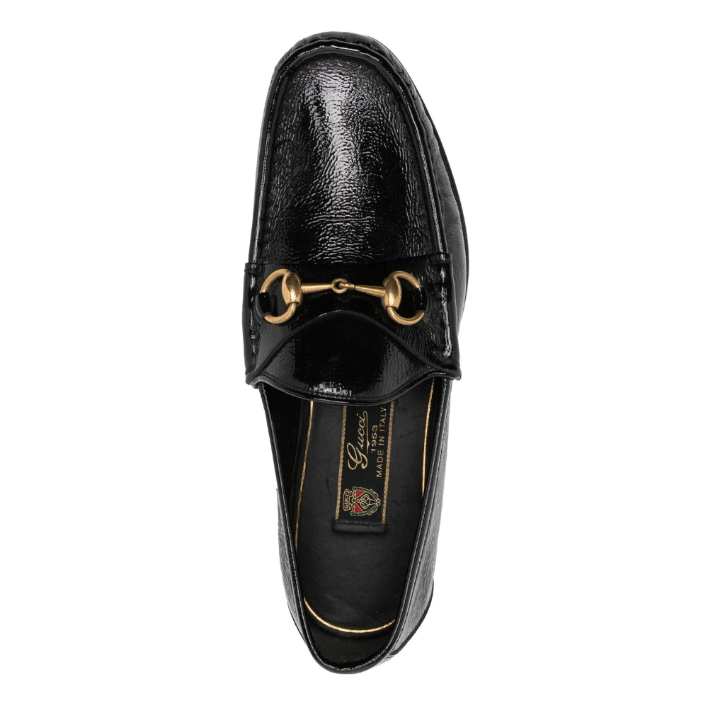 Horsebit Detail Leather Loafers