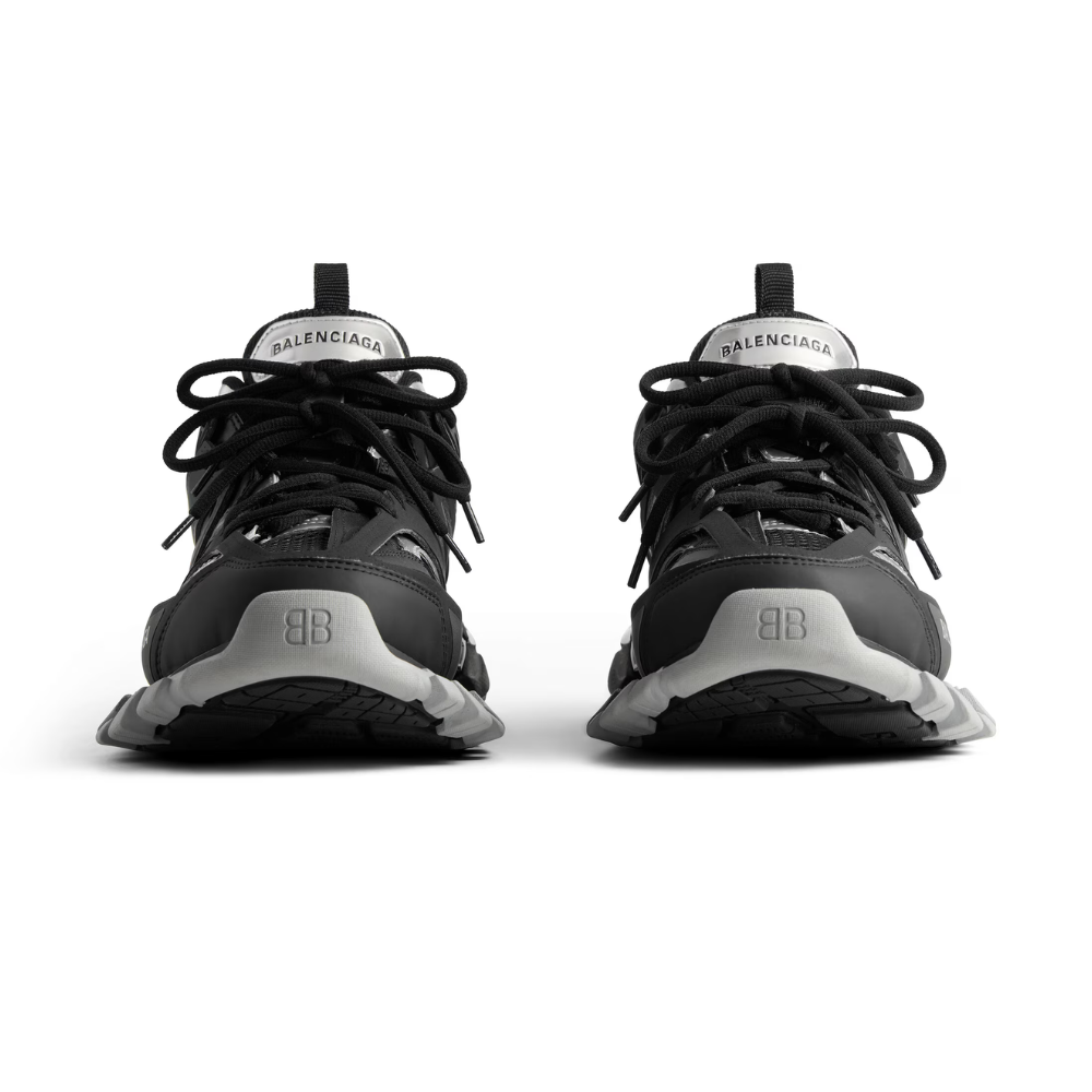 Track Sneaker - Black/Silver