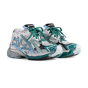 Runner Sneaker – White/Green/Blue