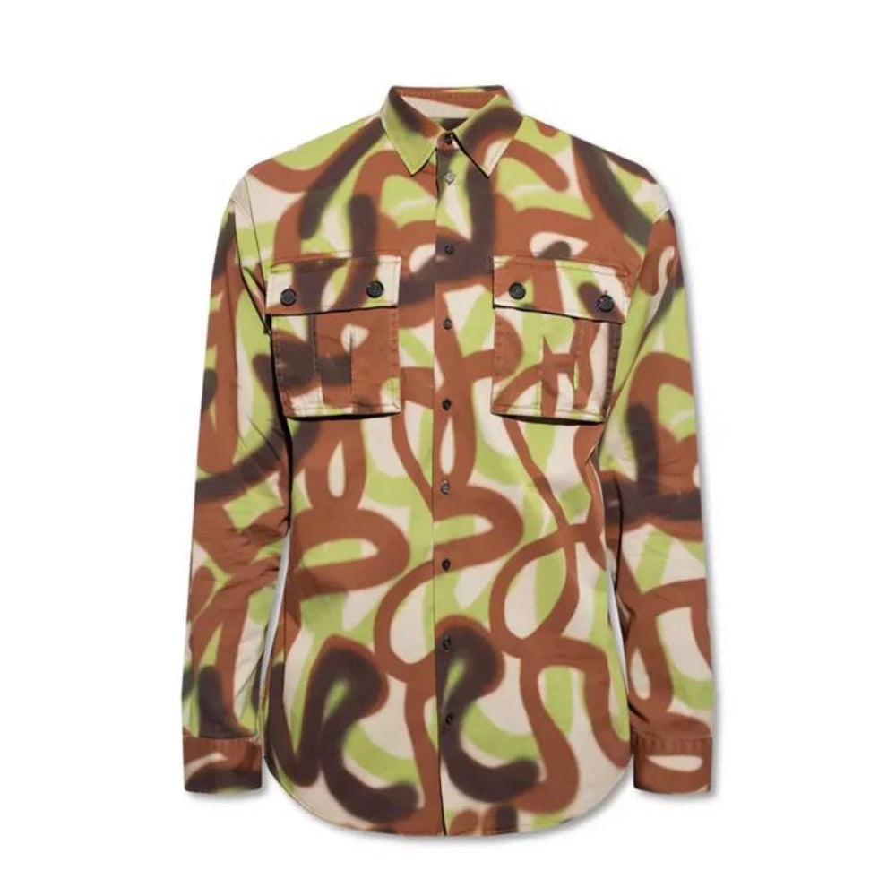Dsquared2 Army Cotton Shirt - Versatile Military Style