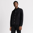 Oblique Flocked Overshirt