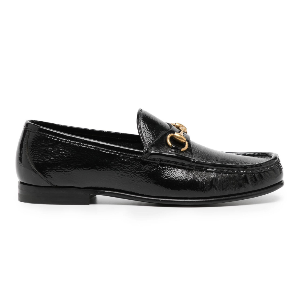 Horsebit Detail Leather Loafers