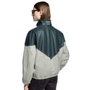 Leather Mix Tracktop
