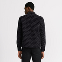 Oblique Flocked Overshirt