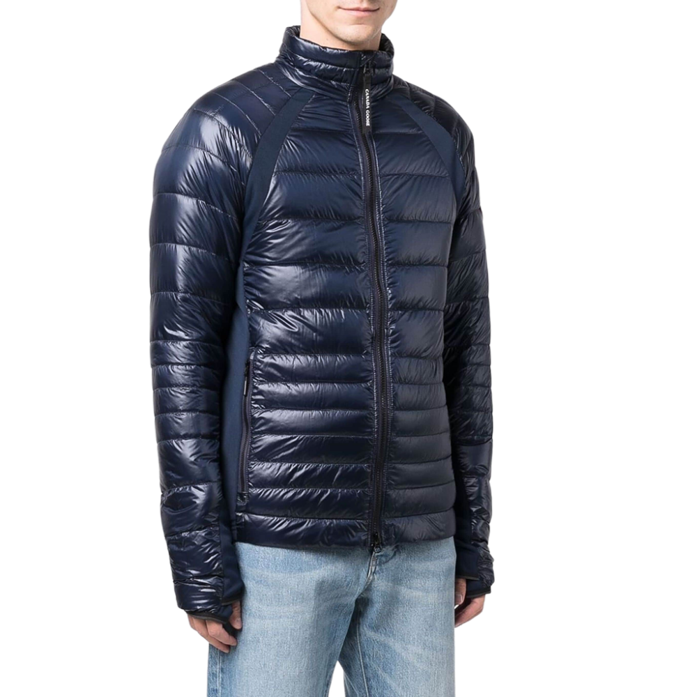 Blue Quilted Zip Fastening Jacket