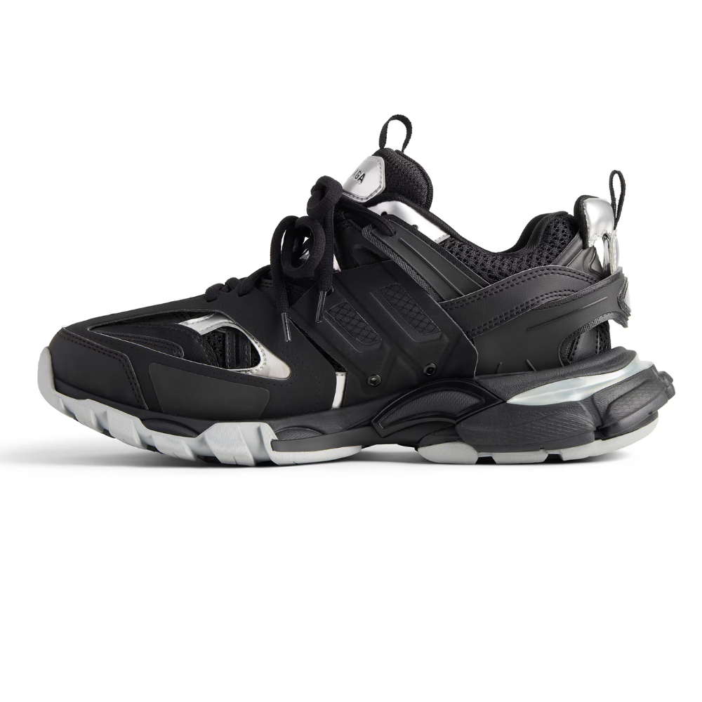 Track Sneaker - Black/Silver