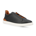 Triple Stitch Leather Sneakers