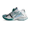 Runner Sneaker – White/Green/Blue