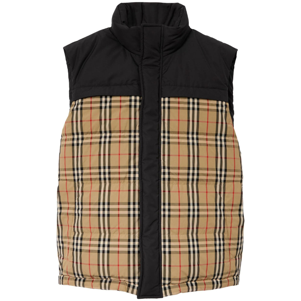 Burberry Check-Print Padded Gilet - Iconic Warmth & Style