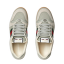GG-Pattern Web Stripe Lace-Up Sneakers