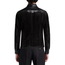 Leather Trim Suede Shirt