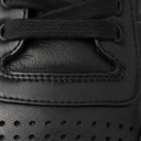 Enamel-Triangle Leather Sneakers