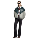 Leather Mix Tracktop