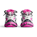 Runner Sneaker – Silver / Black / Neon Pink