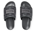 Gucci GG Damier Padded Slides - Eco-Friendly Luxury