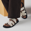Hermès Chypre Sandals Glaise