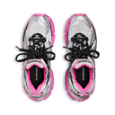 Runner Sneaker – Silver / Black / Neon Pink