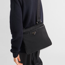 Re-Nylon and Saffiano Shoulder Bag