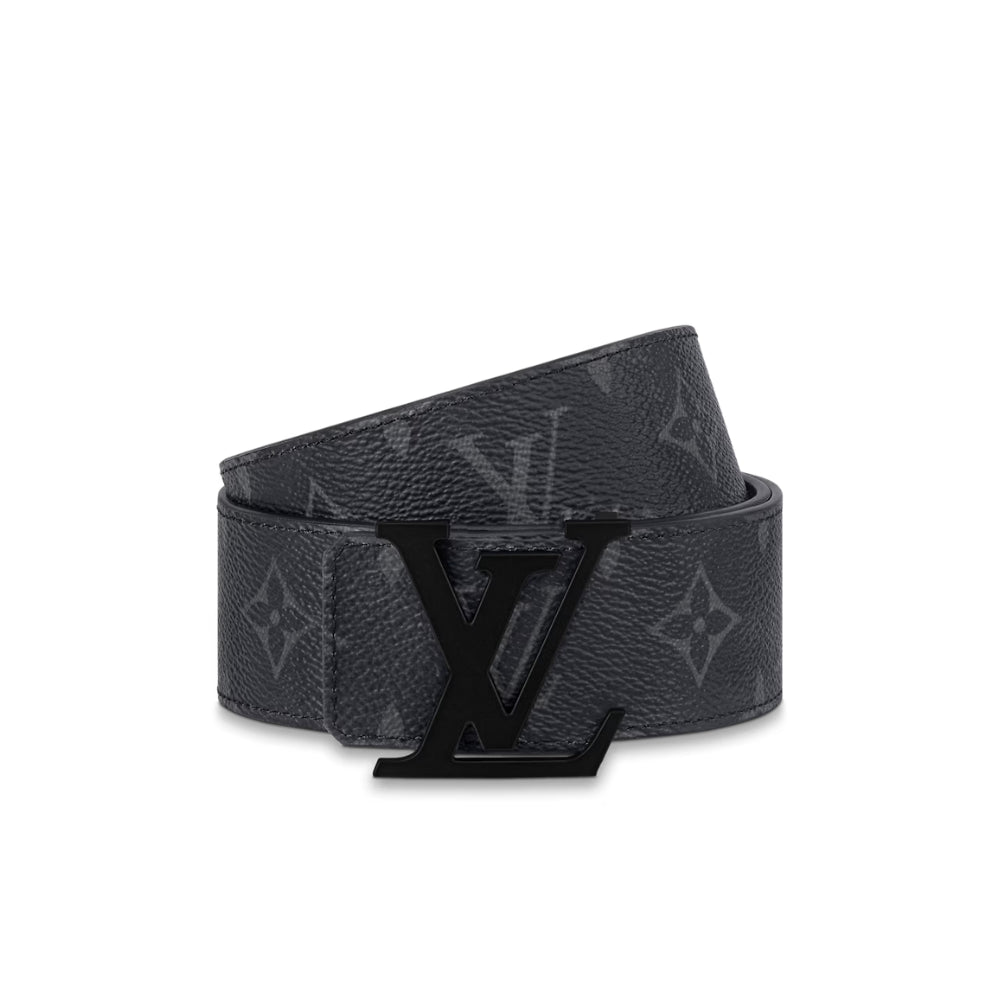 LV Initiales 40mm Matte Black Belt - Premium Leather