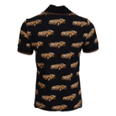 Black Car Print Short Sleeve Polo T-Shirt - Luxuryzion
