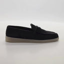 Suede Loafers – Black